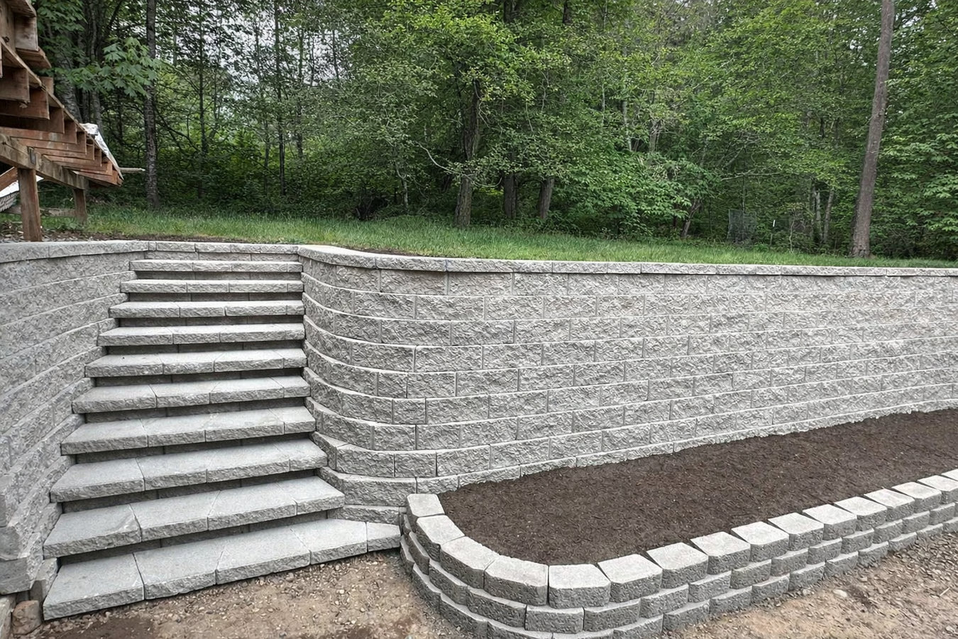 Retaining wall construction